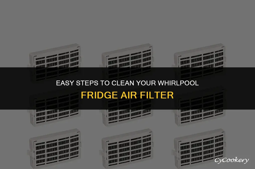 how to clean air filter underneath a whirlpool refrigerator