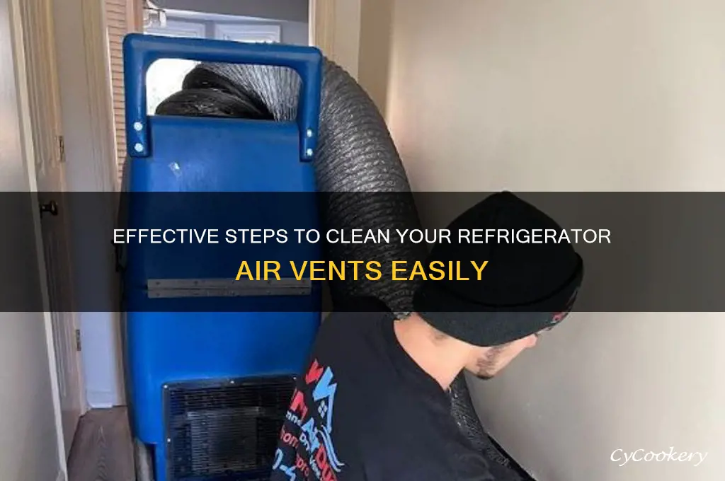 how to clean air vents in refrigerator