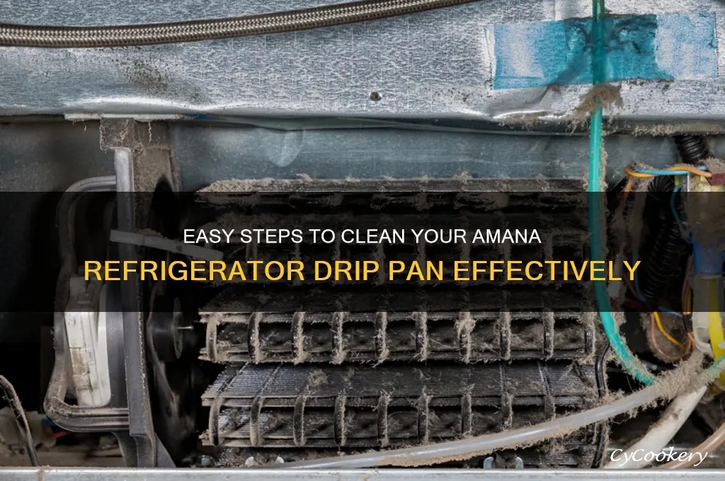 how to clean amana refrigerator drip pan