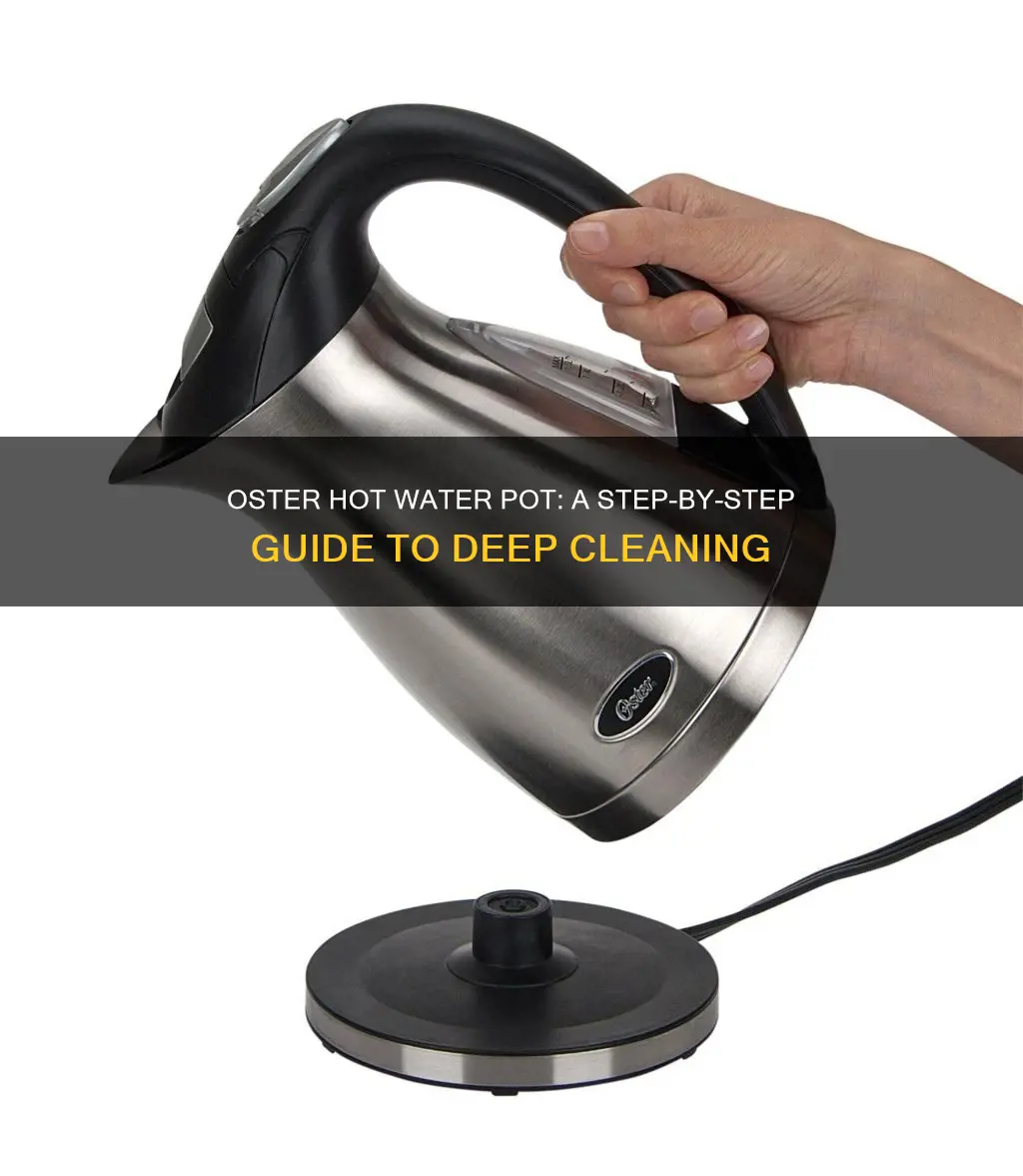 how to clean an oster hot water pot