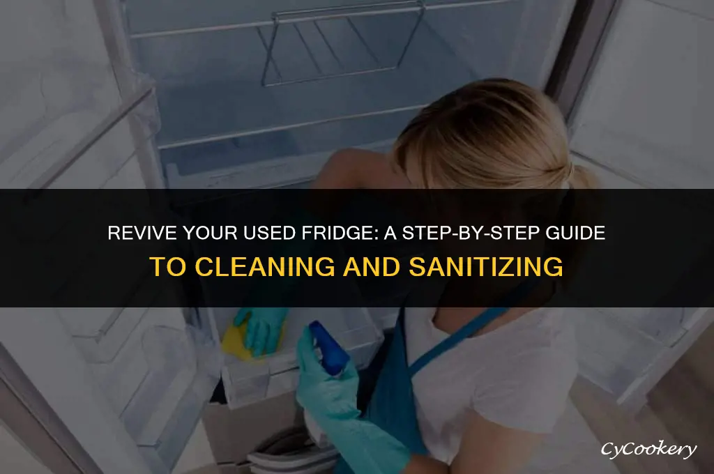 how to clean and sanitize a used refrigerator