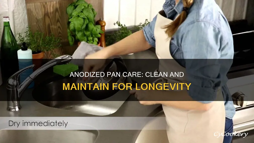 how to clean anodized pan