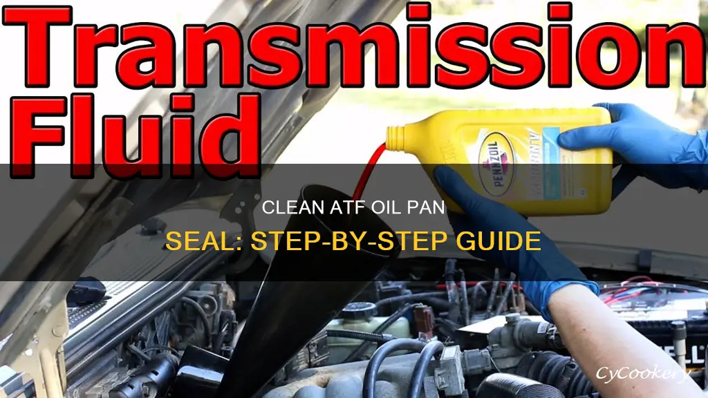 how to clean atf oil pan seal