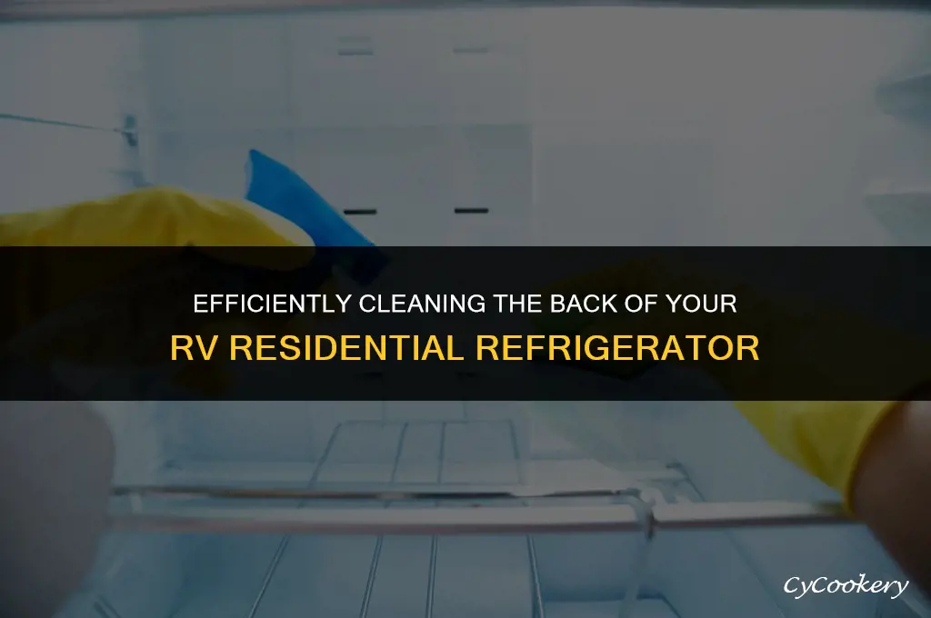 how to clean back of rv residential refrigerator