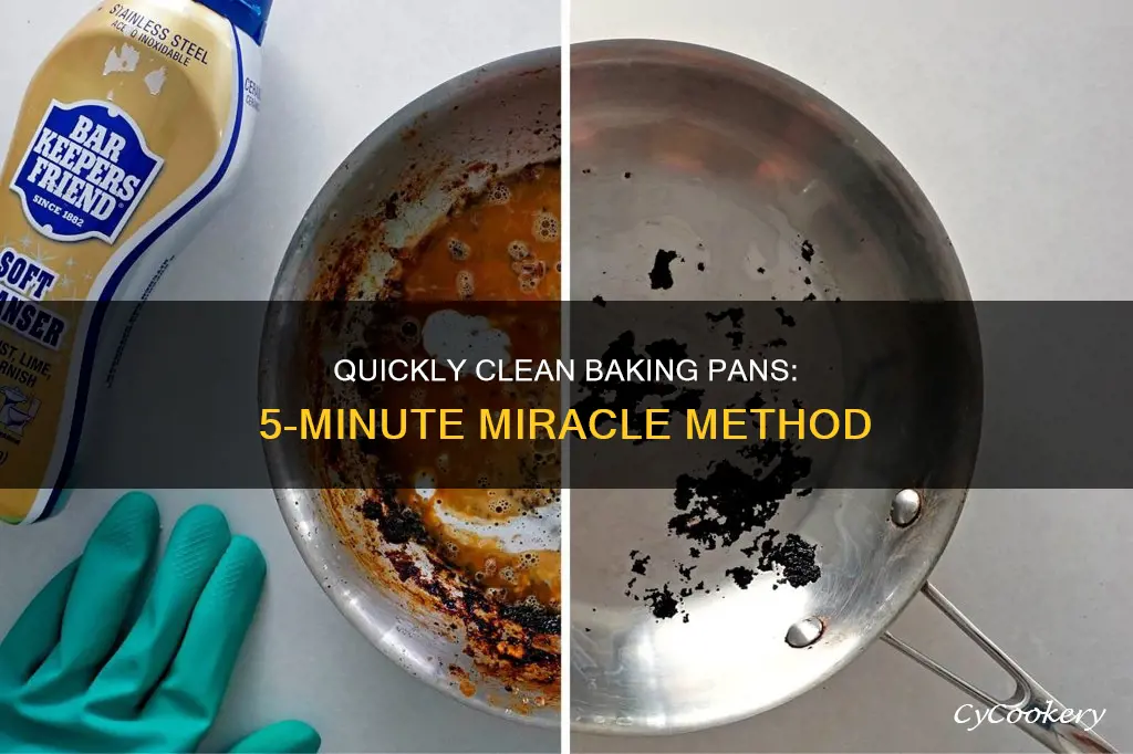 how to clean baking pans in 5 minutes