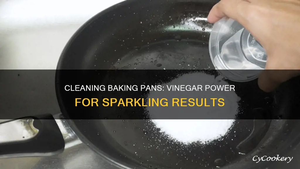 how to clean baking pans with vinegar