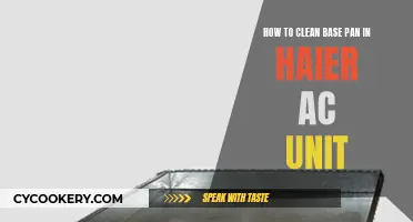 Cleaning Haier AC's Base Pan: Easy Steps to Follow