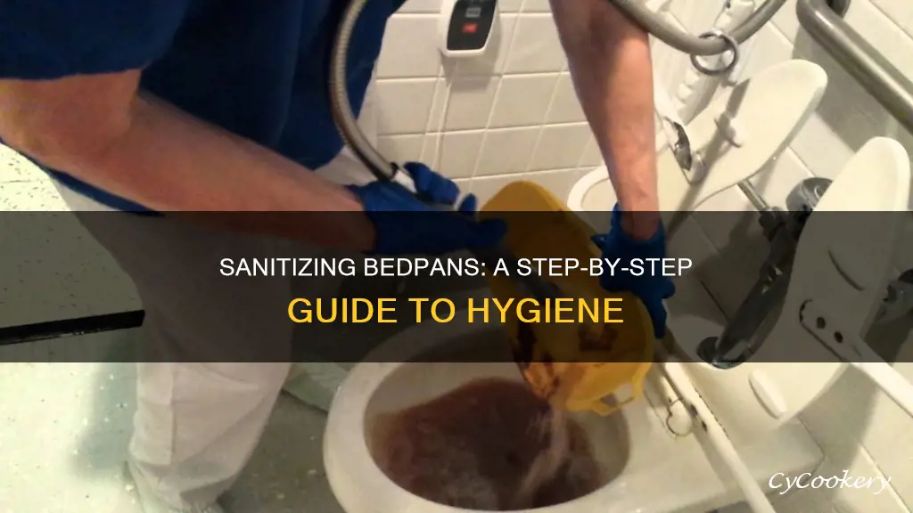 how to clean bed pan