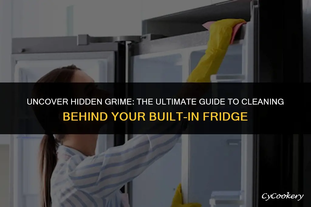 how to clean behind a built in refrigerator