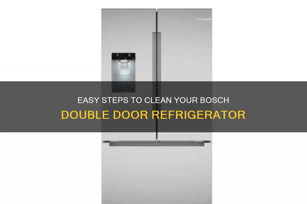 how to clean bosch double door refrigerator
