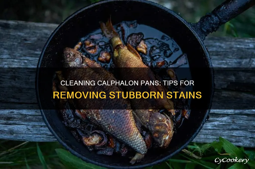 how to clean bottom of calphalon pans