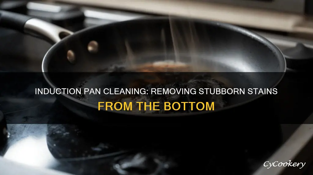 how to clean bottom of induction pan