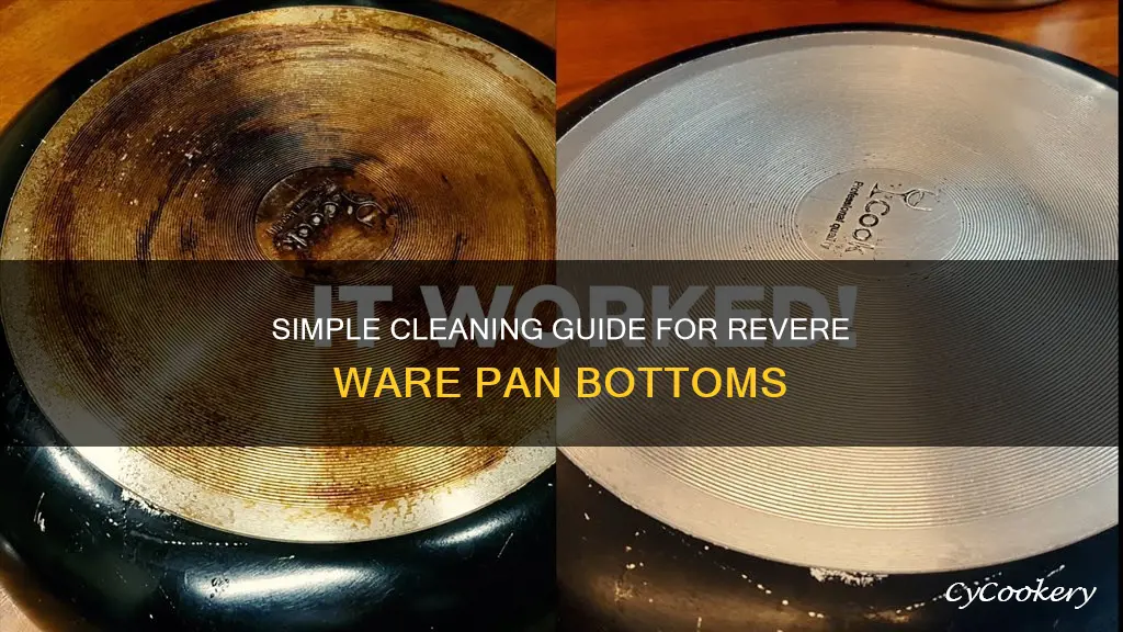 how to clean bottom of revere ware pan