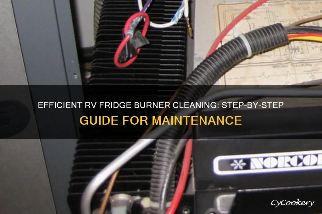 how to clean burner on rv refrigerator