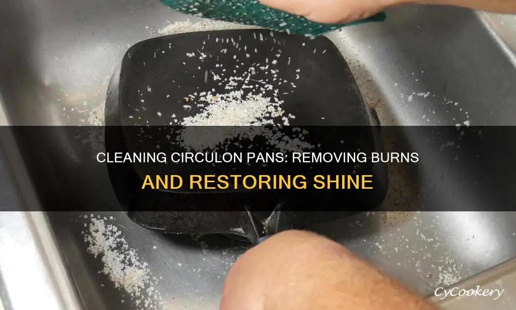 how to clean burnt circulon pans