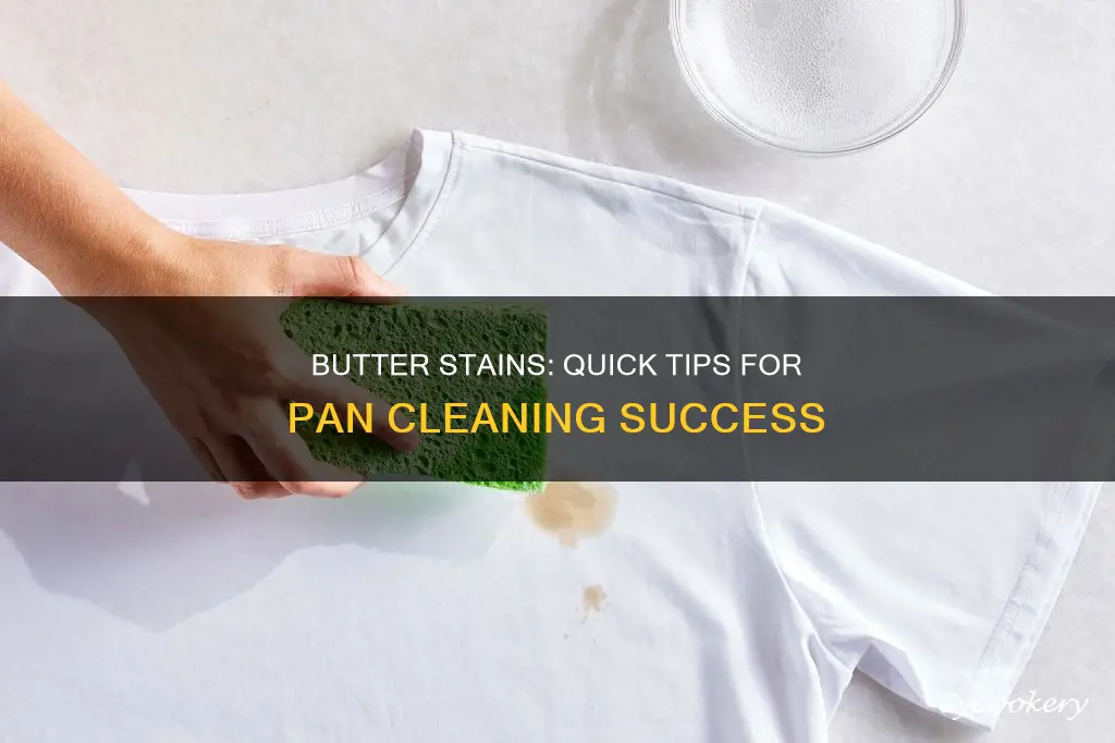 how to clean butter stains from pans