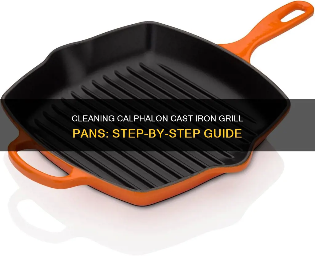 how to clean calphalon cast iron grill pan