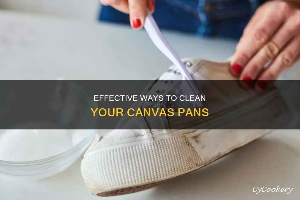 how to clean canvas pans