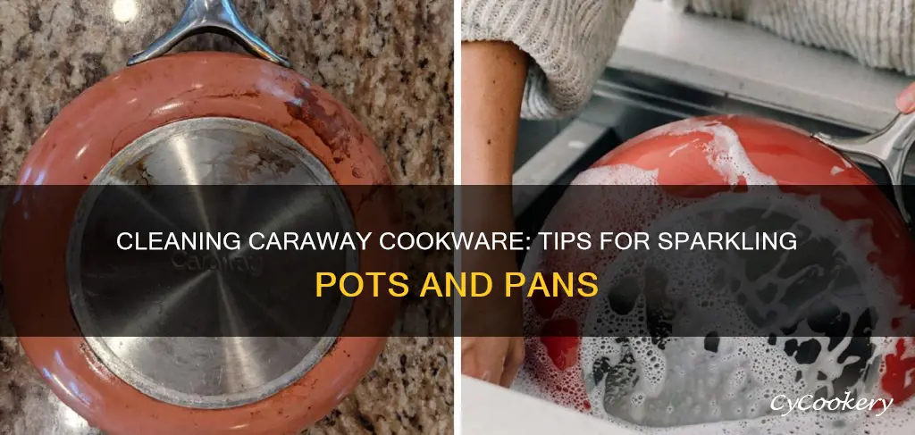 how to clean caraway pots and pans