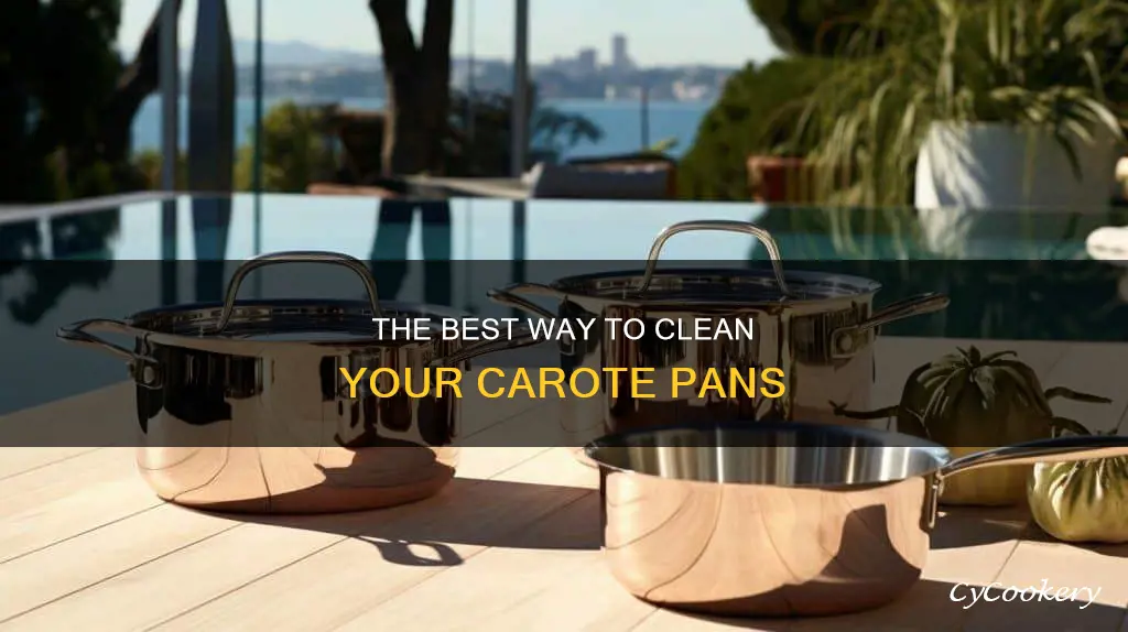 how to clean carote pans