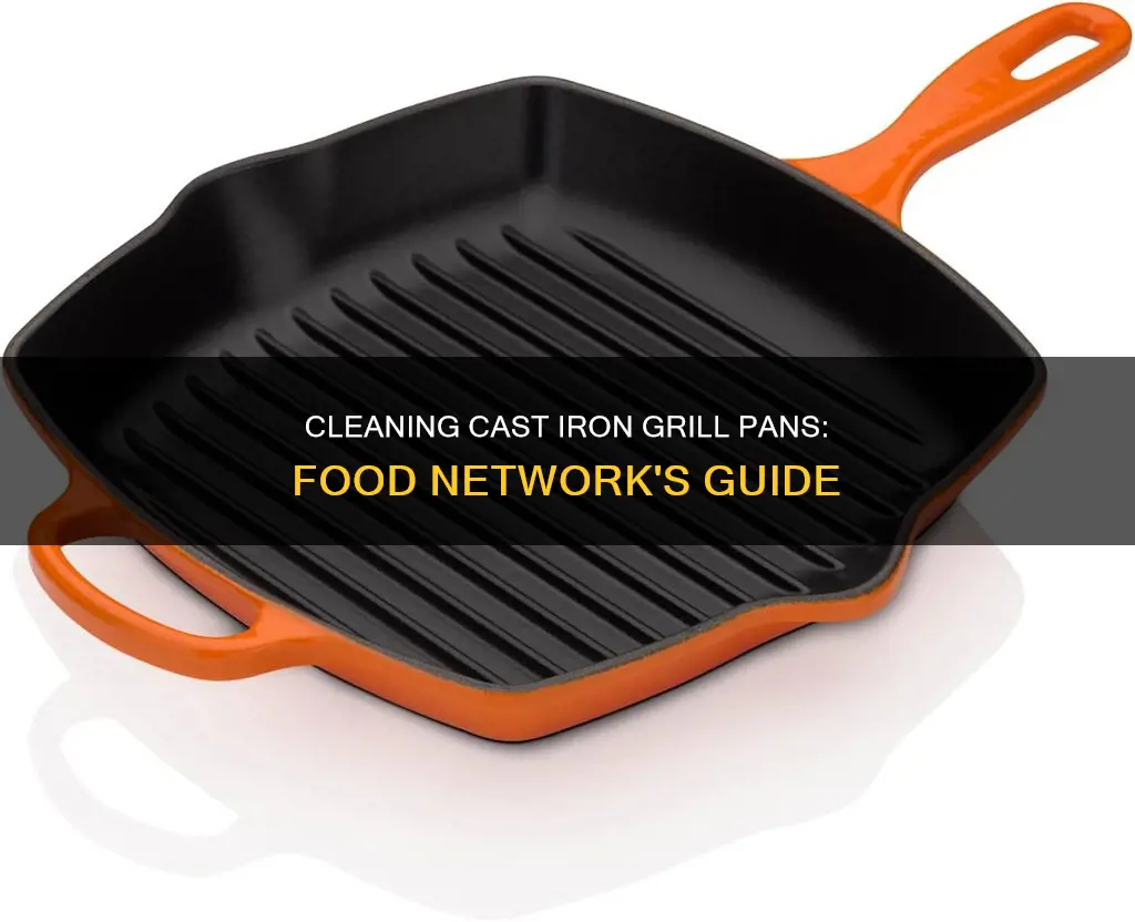 how to clean cast iron grill pan food network