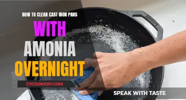 Cleaning Cast Iron: Ammonia Overnight Soak for Easy Cleaning