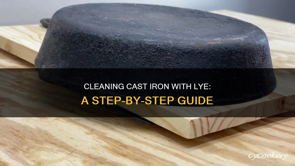 how to clean cast iron pans with lye