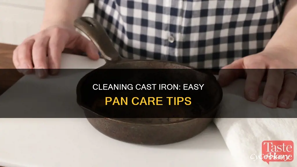 how to clean cast uron pan