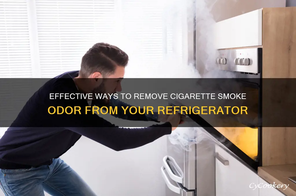 how to clean cigarette smoke from refrigerator