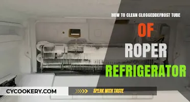Unclogging Your Roper Refrigerator's Defrost Tube: A Simple Guide