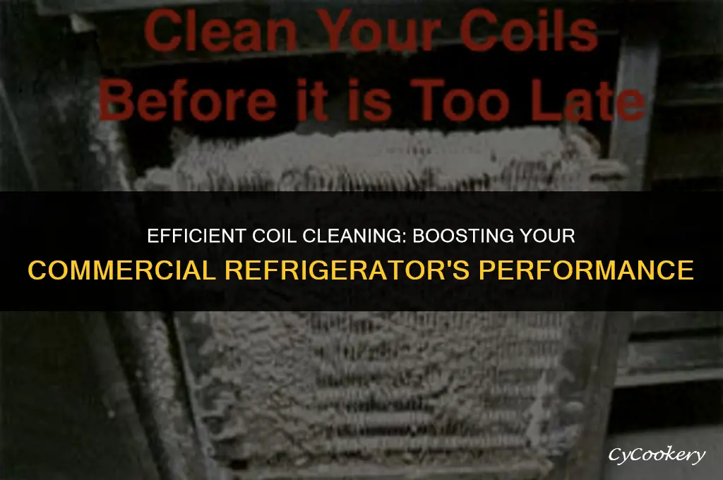 how to clean coils in a commercial refrigerator
