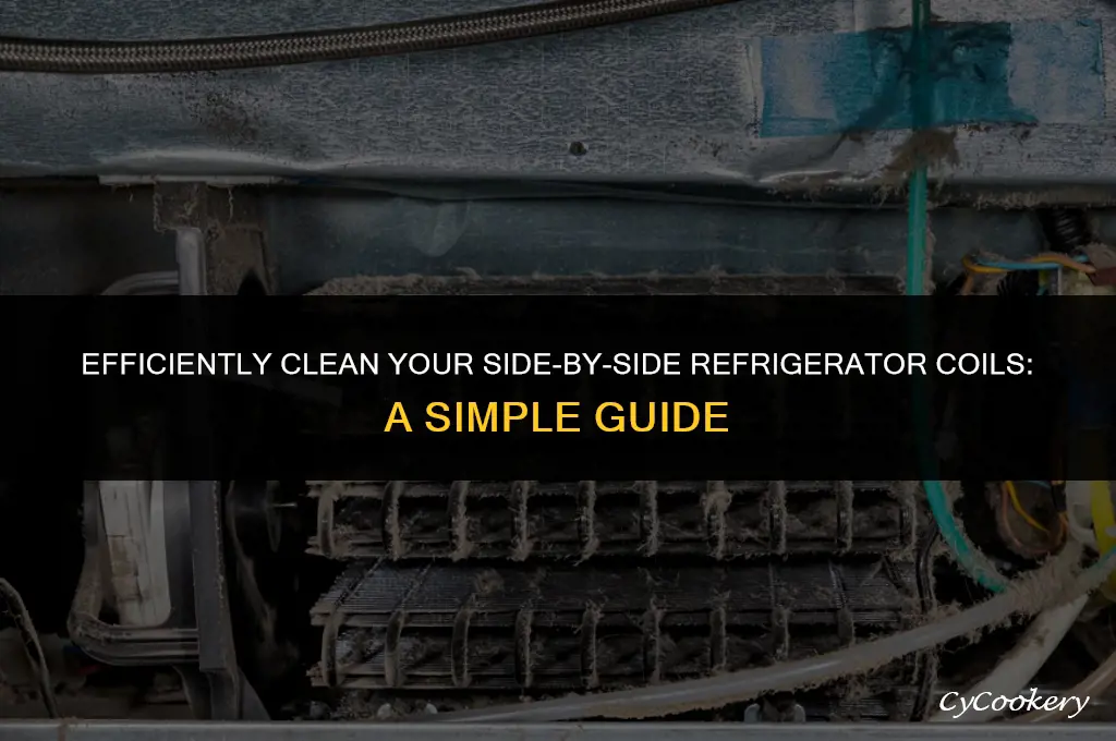 how to clean coils on side by side refrigerator