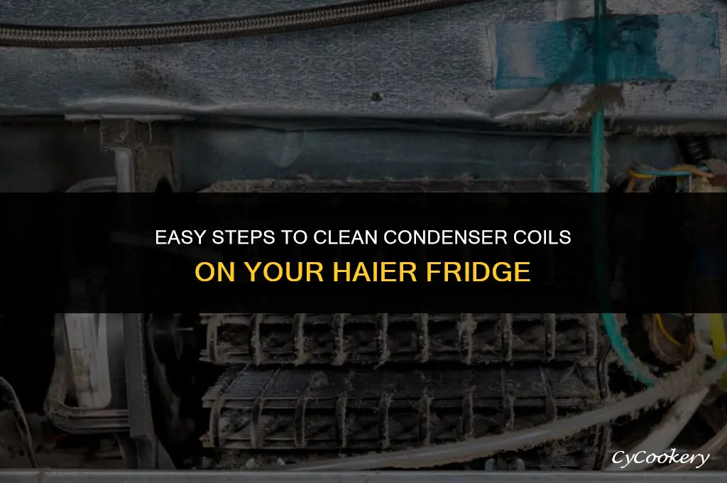 how to clean condenser coils on haier refrigerator