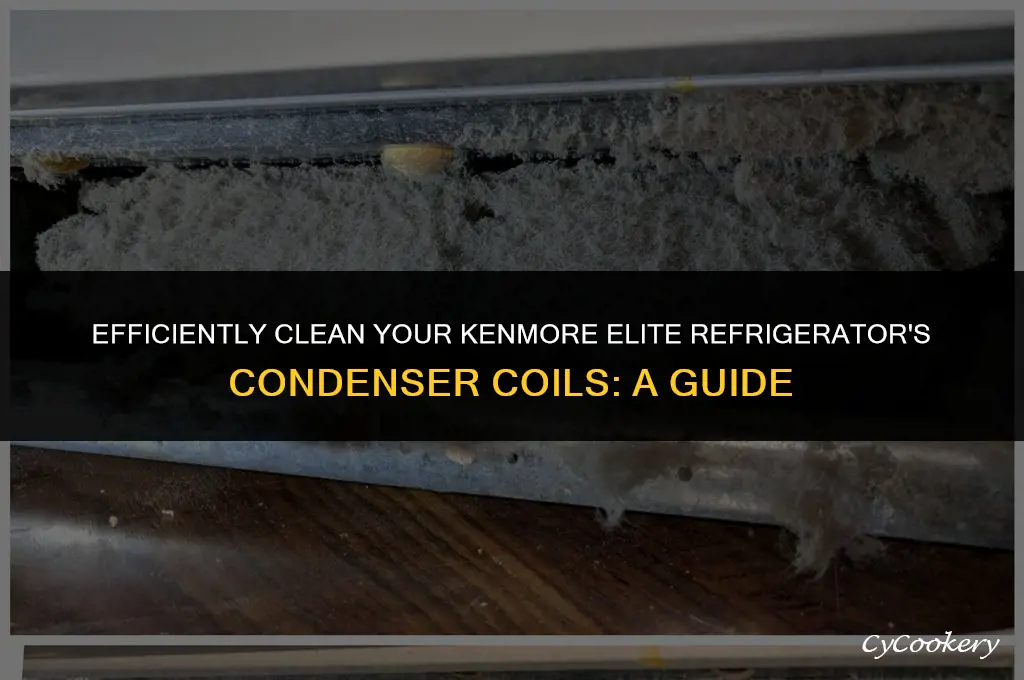 how to clean condenser coils on kenmore elite refrigerator