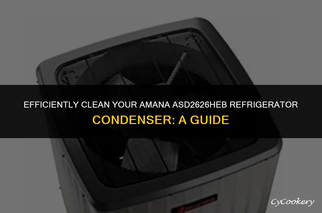 how to clean condenser on amana asd2626heb refrigerator