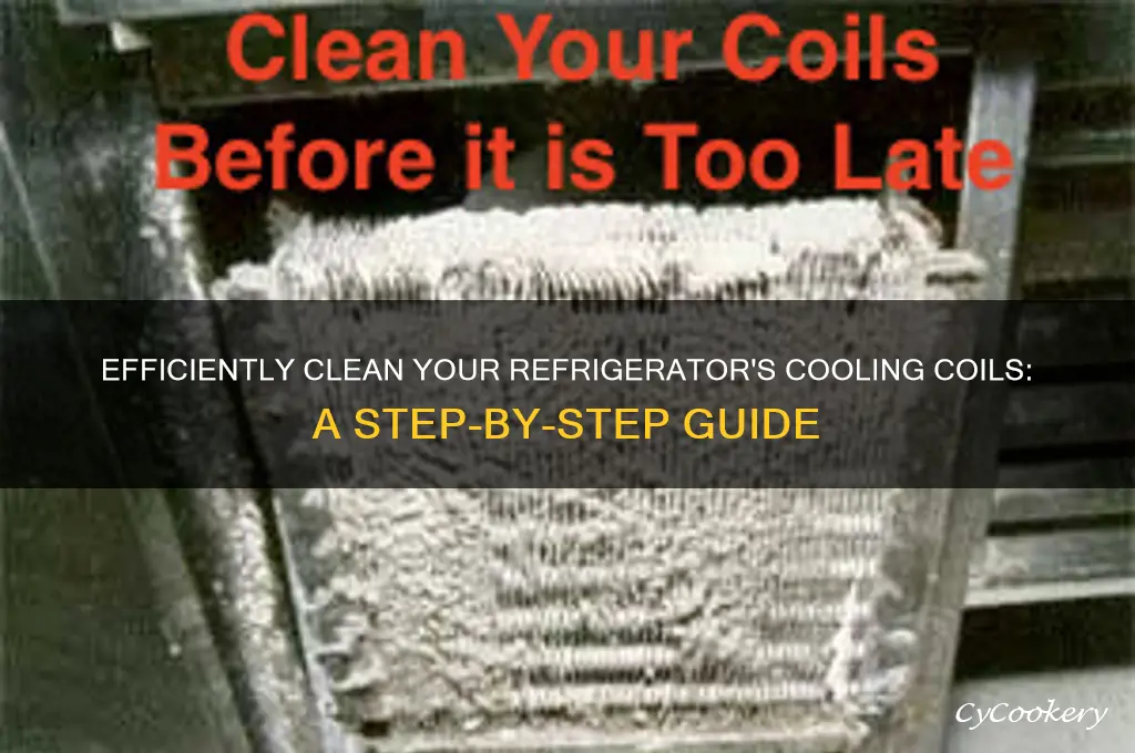 how to clean cooling coils on refrigerator
