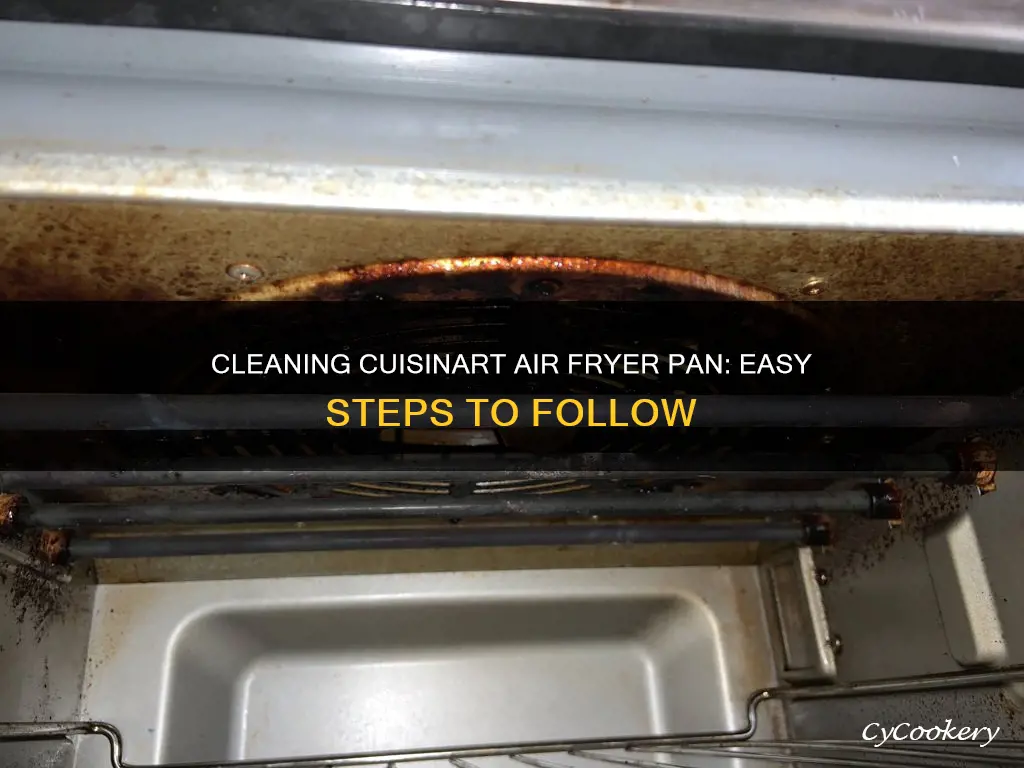 how to clean cuisinart air fryer pan