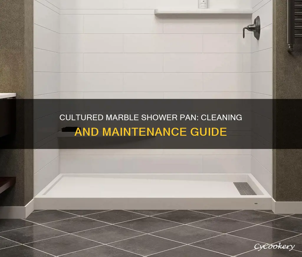 how to clean cultured marble shower pan