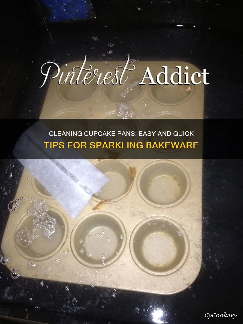 how to clean cupcake pans