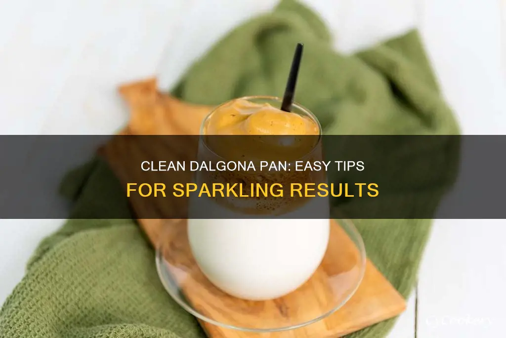 how to clean dalgona pan