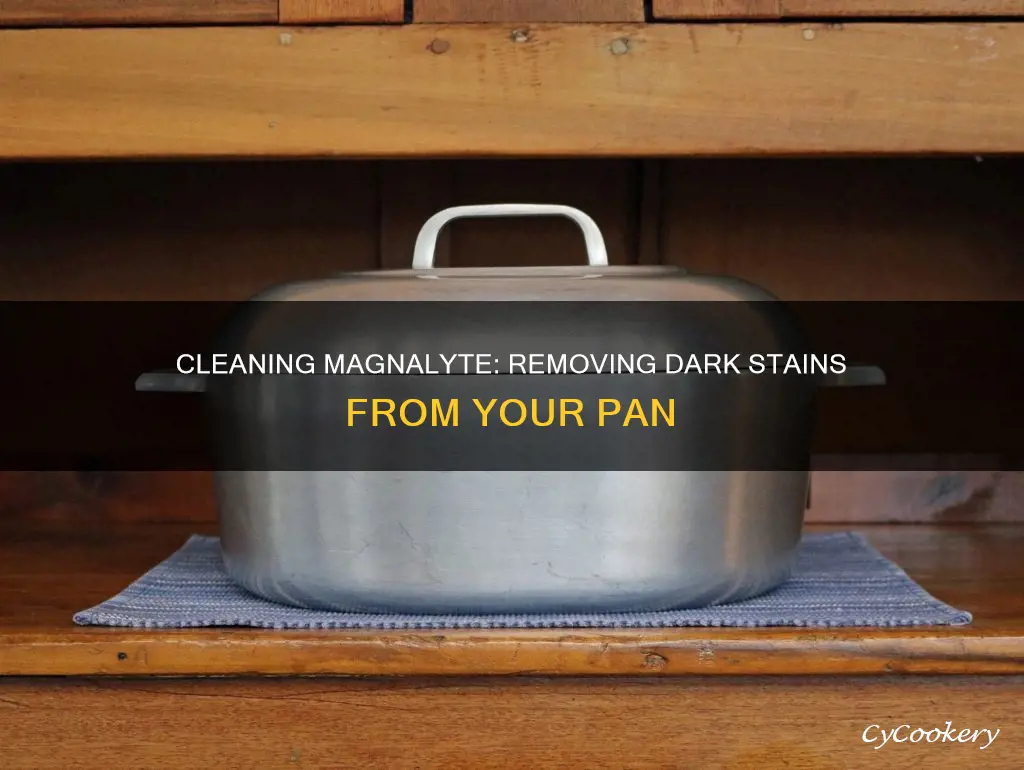 how to clean darkening off a magnalyte pan