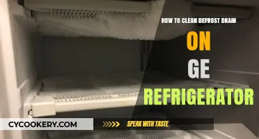 Easy Steps to Clean Your GE Refrigerator's Defrost Drain
