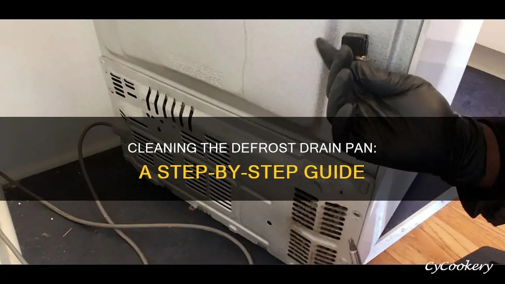 how to clean defrost drain pan