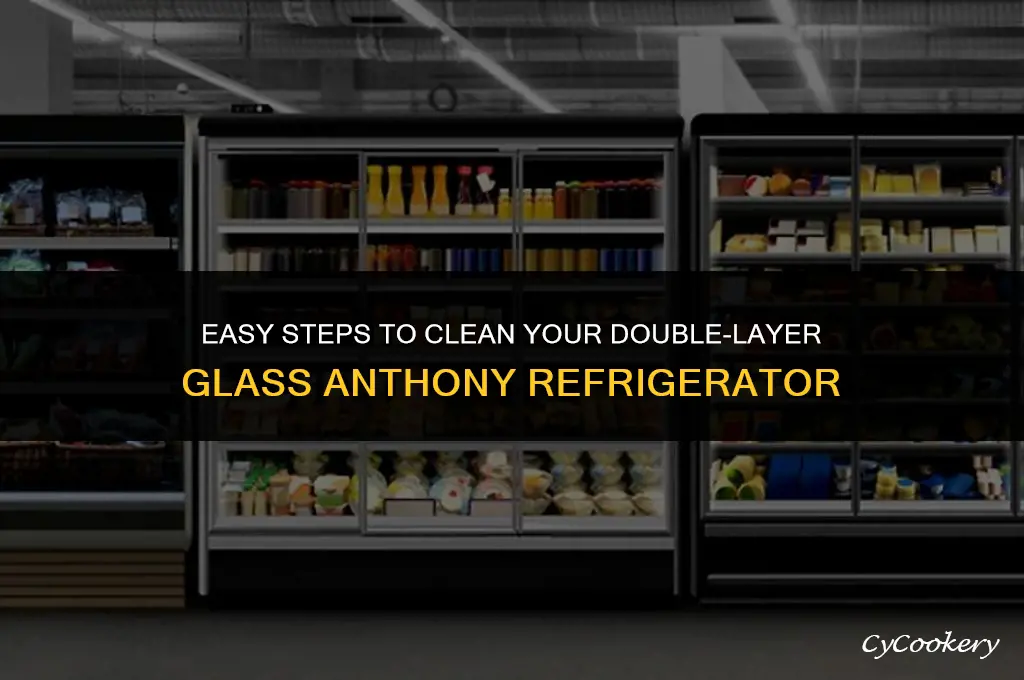 how to clean double layer glass anthony refrigerator