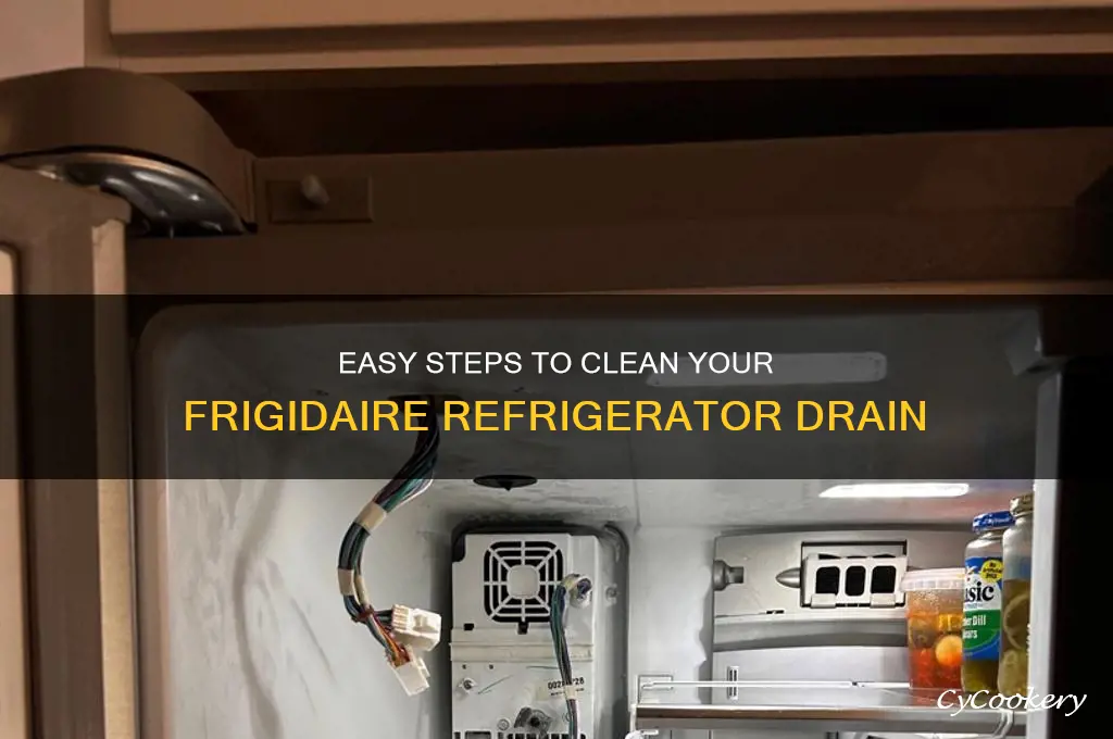 how to clean drain on frigidaire refrigerator