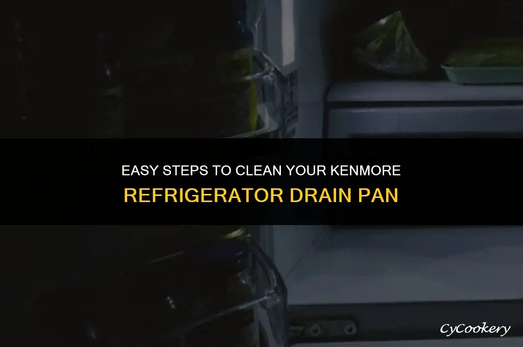 how to clean drain pan on kenmore refrigerator
