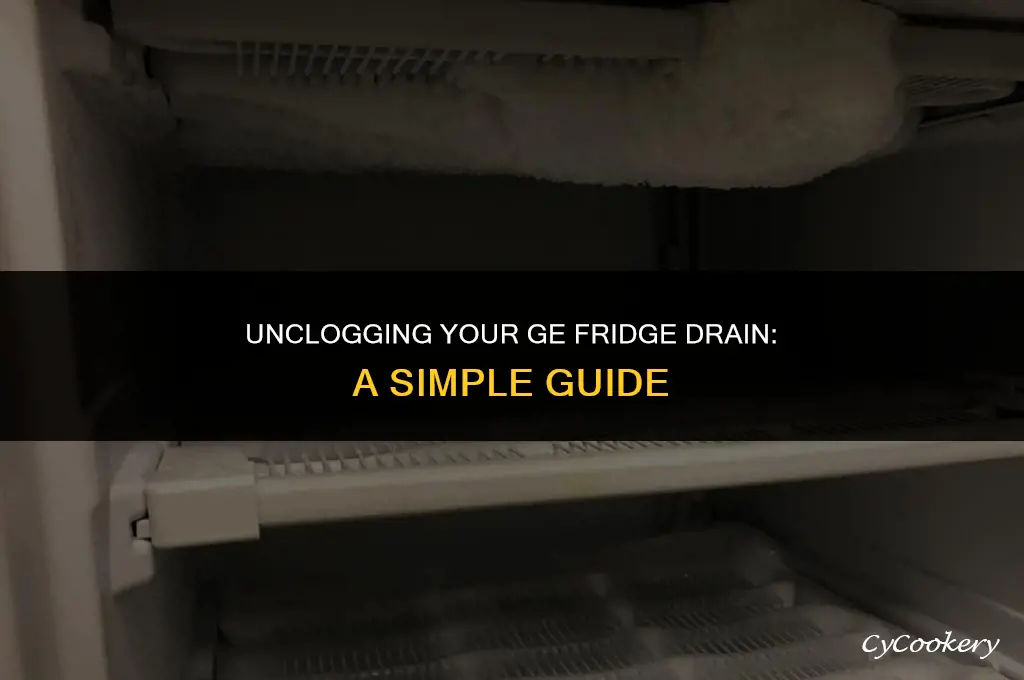 how to clean drain tube on ge refrigerator