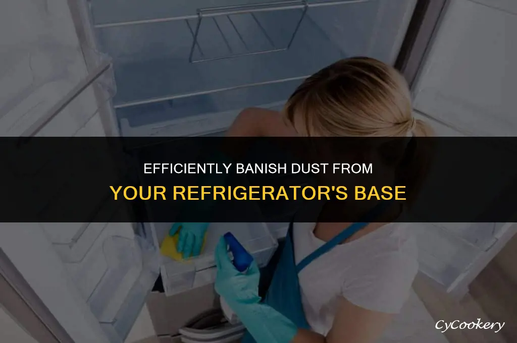how to clean dust from bottom of refrigerator