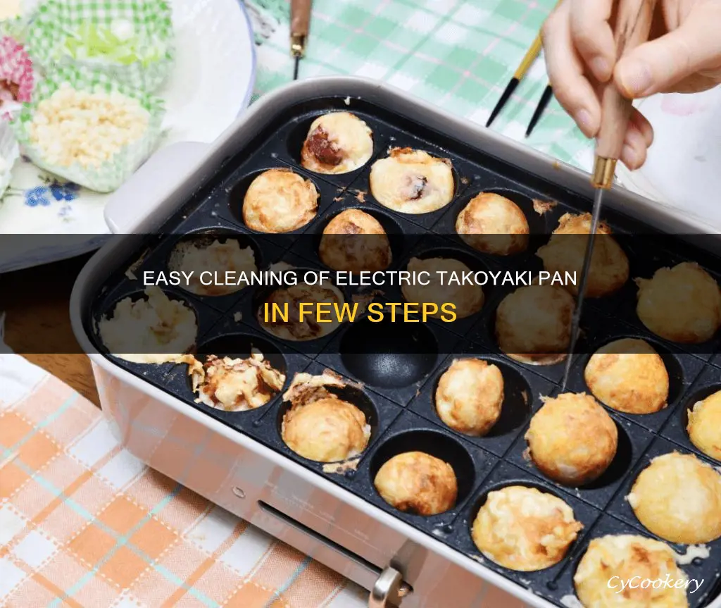 how to clean electric takoyaki pan