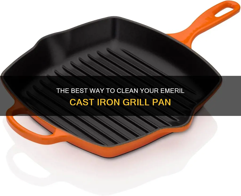 how to clean emeril cast iron grill pan